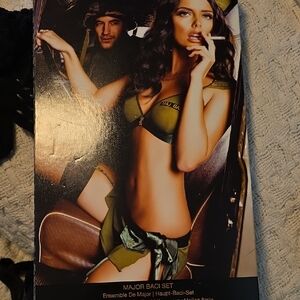 Sexy Major ARMY Set Bedroom Coatume in Olive Green